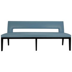 Velin Wood & Leather Bench by Christian Liaigre for Holly Hunt