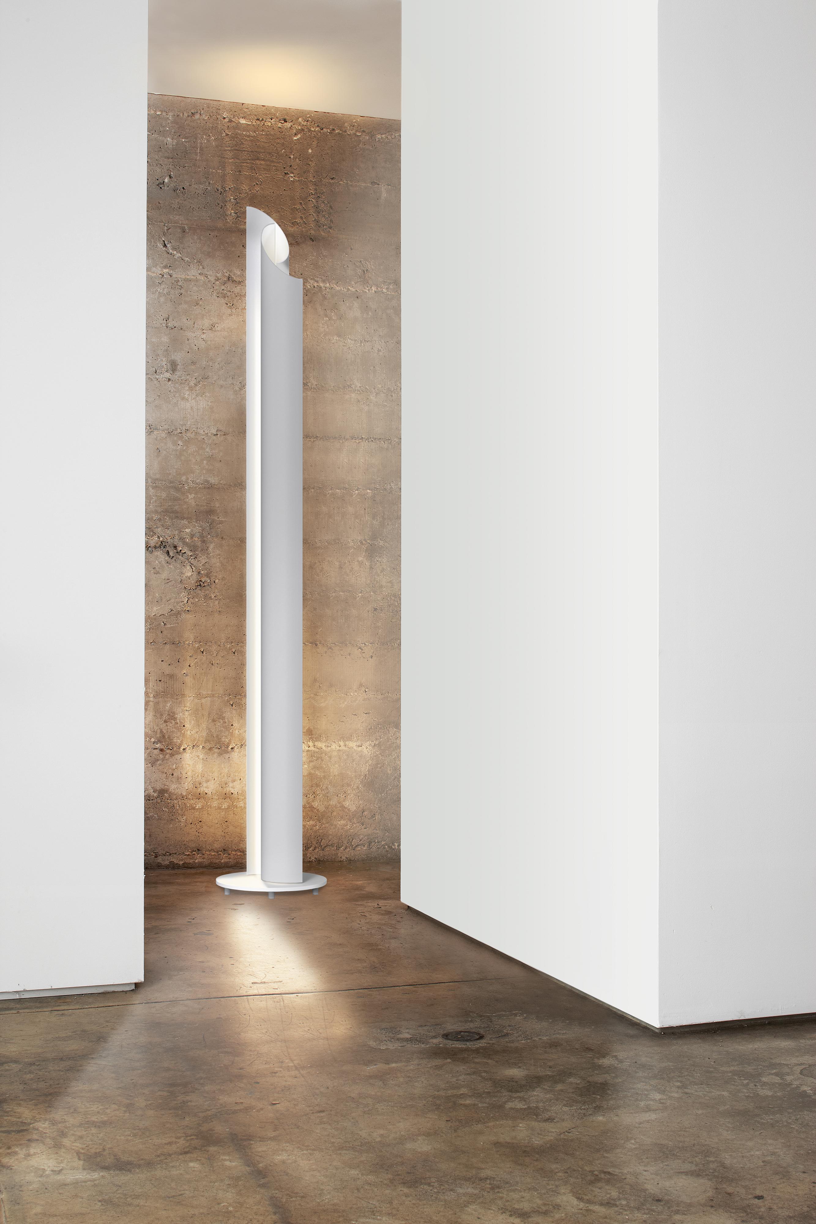 Modern Vella Floor Lamp in Grey by Pablo Designs