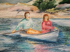 VELLA STRAND – Ohne Titel – kanadisches Vintage-Aquarell im kanadischen Stil – ca. 1992