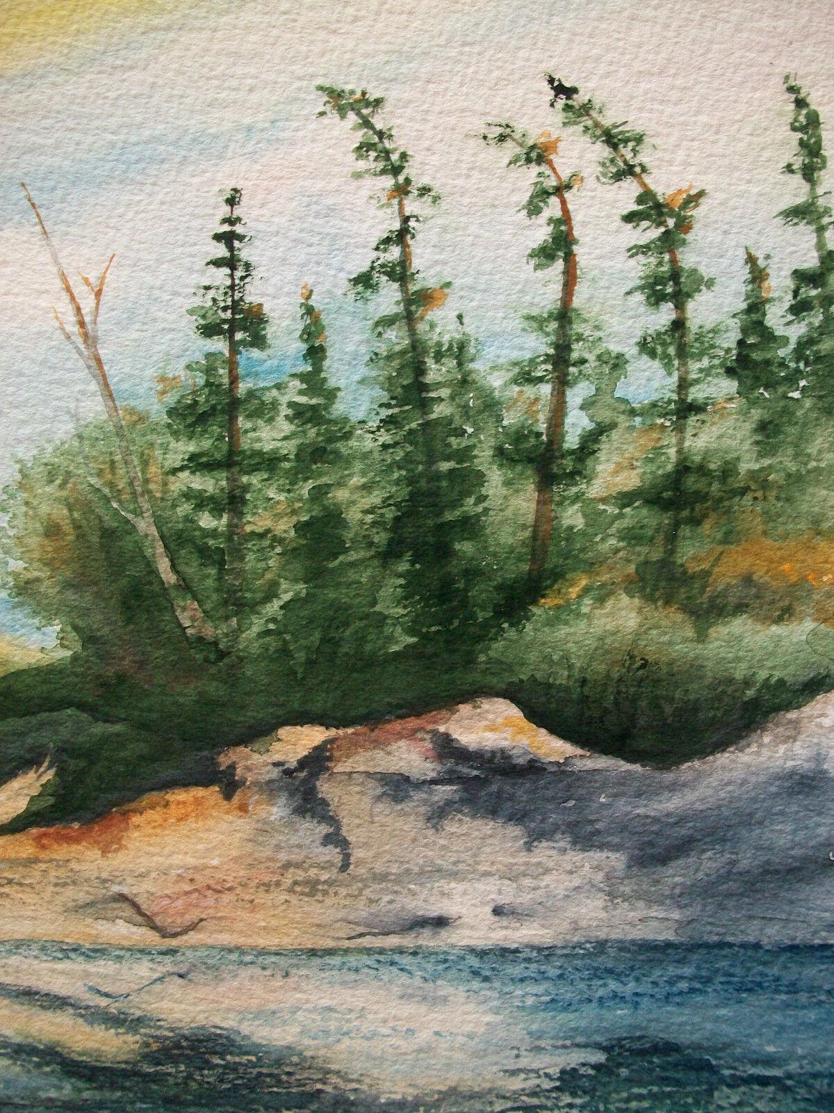 Romantic VELLA STRAND - Untitled - Vintage Canadian Watercolor - Circa 1992 For Sale