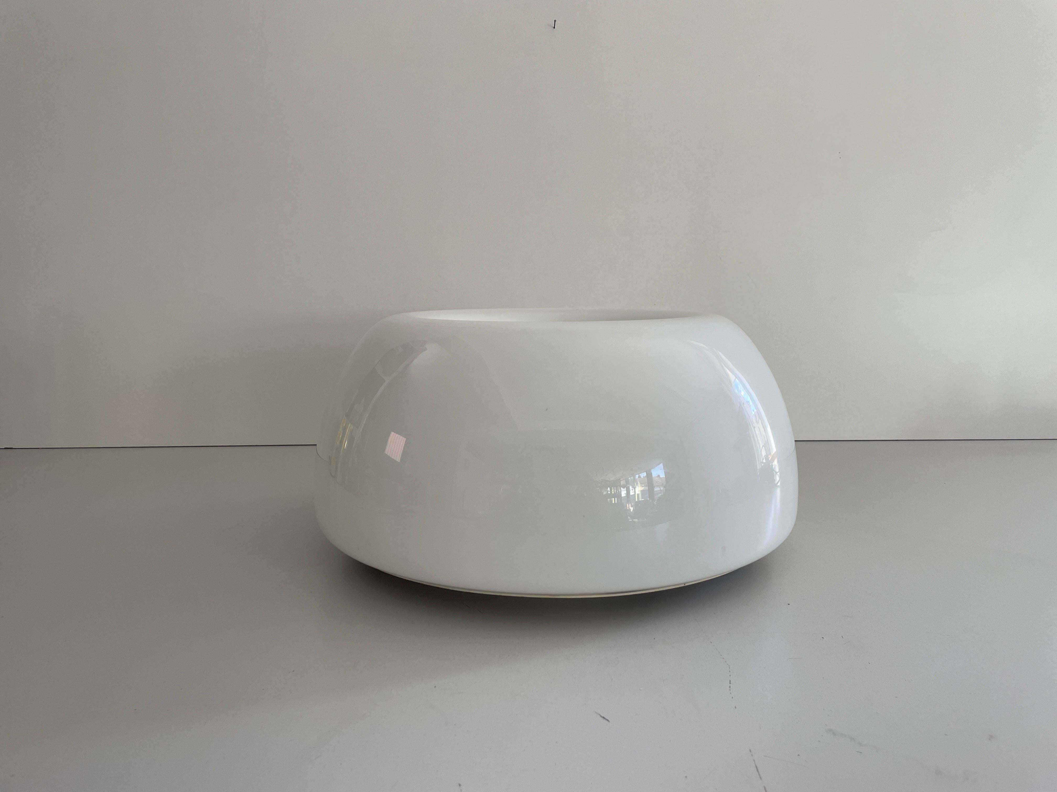 Italian 'Vellela' Opaline Flush Mount by Achille Castiglioni for Flos, 1960s, Germany For Sale