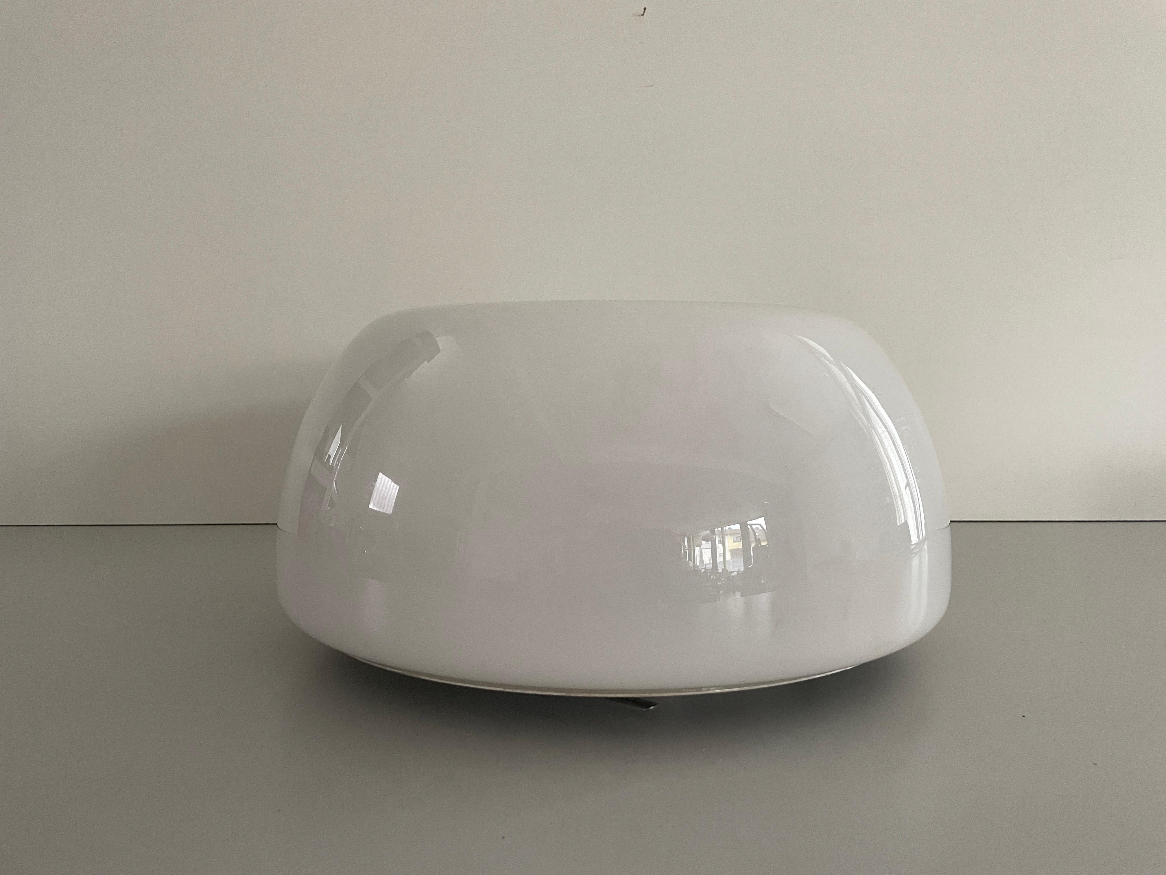 Metallo Montatura ad incasso opalina 'Vellela' di Achille Castiglioni per Flos, anni '60, Germania in vendita
