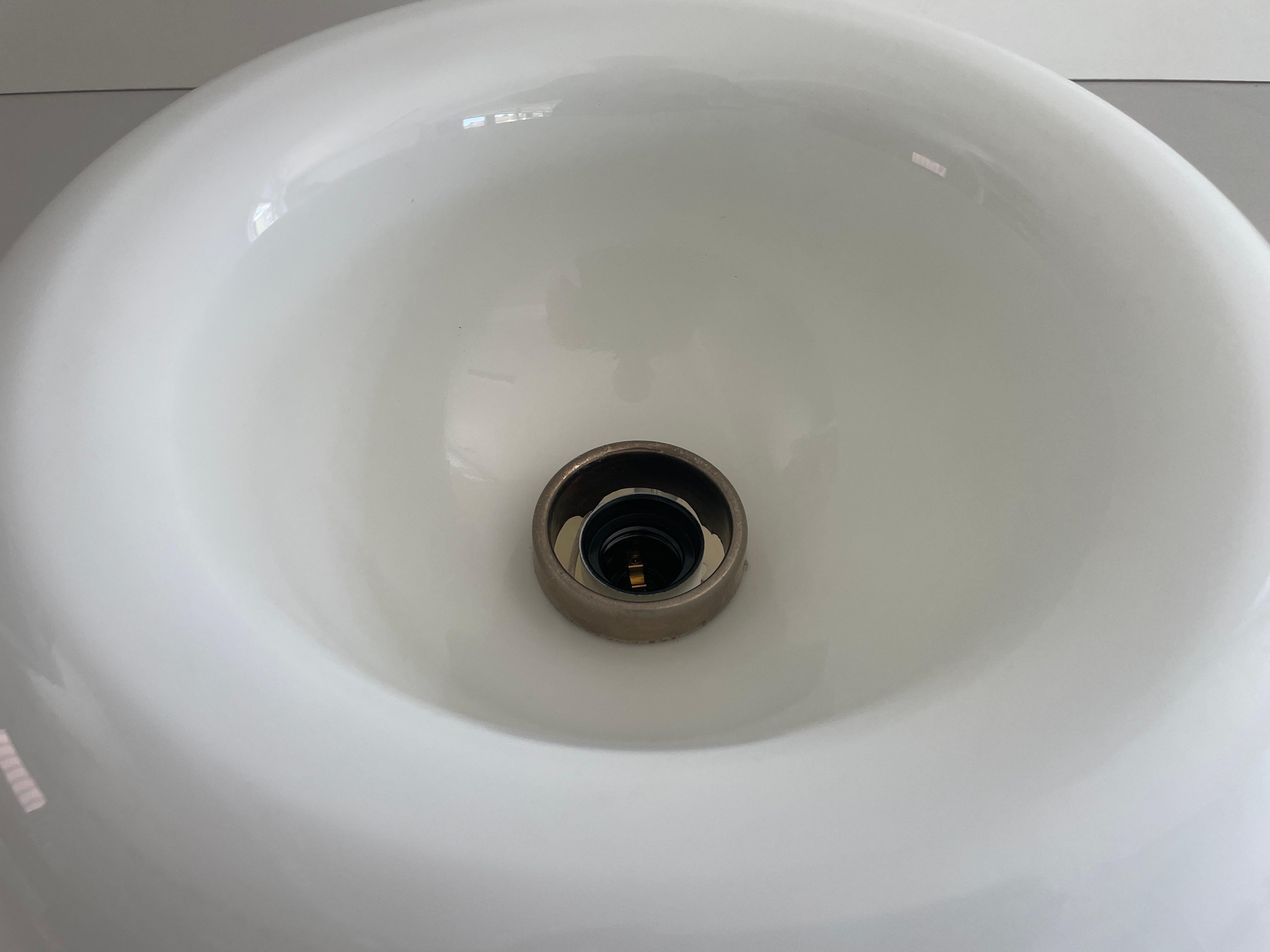 'Vellela' Opaline Flush Mount by Achille Castiglioni for Flos, 1960s, Germany For Sale 1