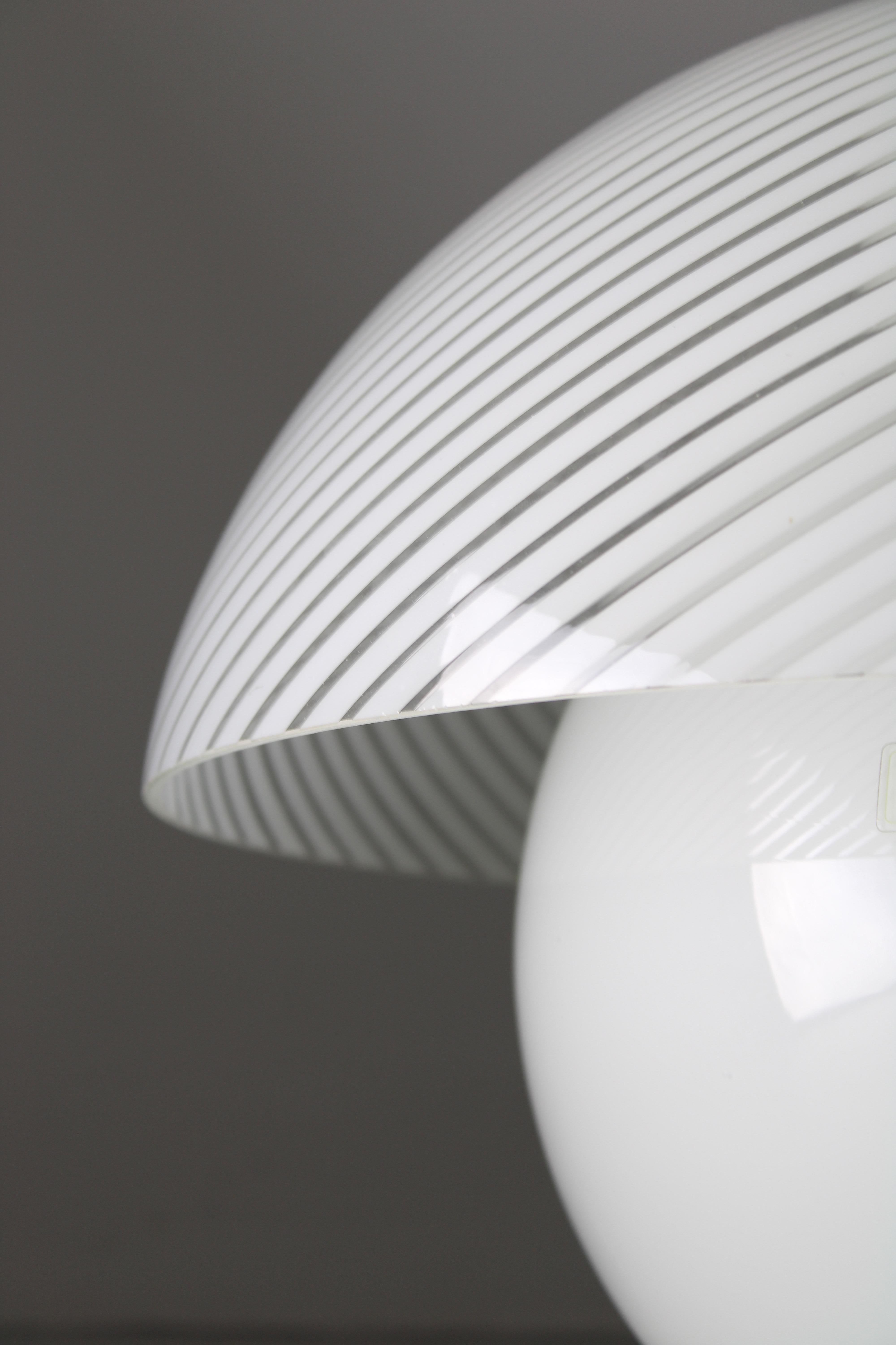 Murano Glass VeloUno table lamp by Gabriella Montaguti for Tronconi, C. 1977