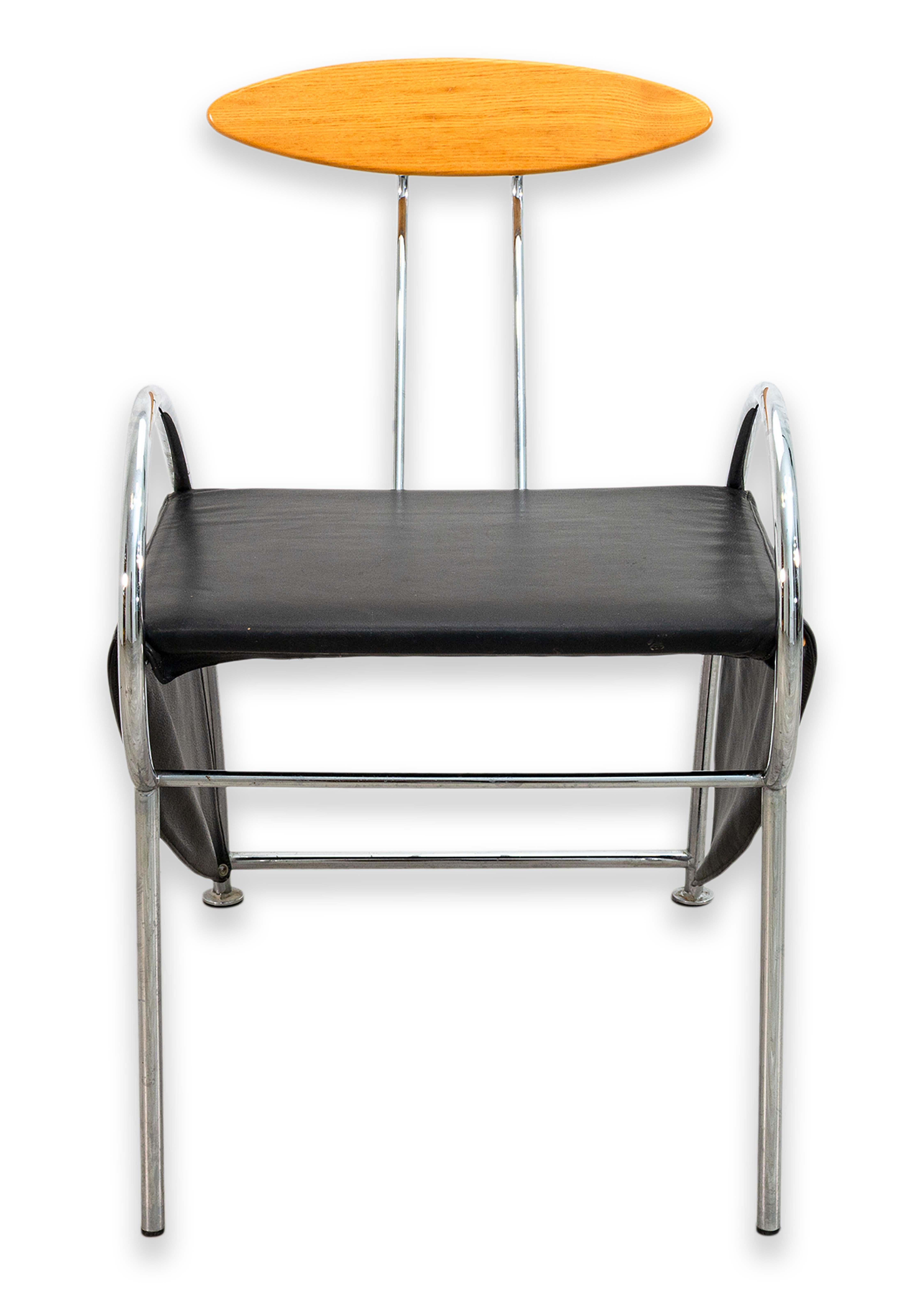 Velox Chair by Massimo Iosa Ghini Postmodern 1980s Italian Accent Armchair 4