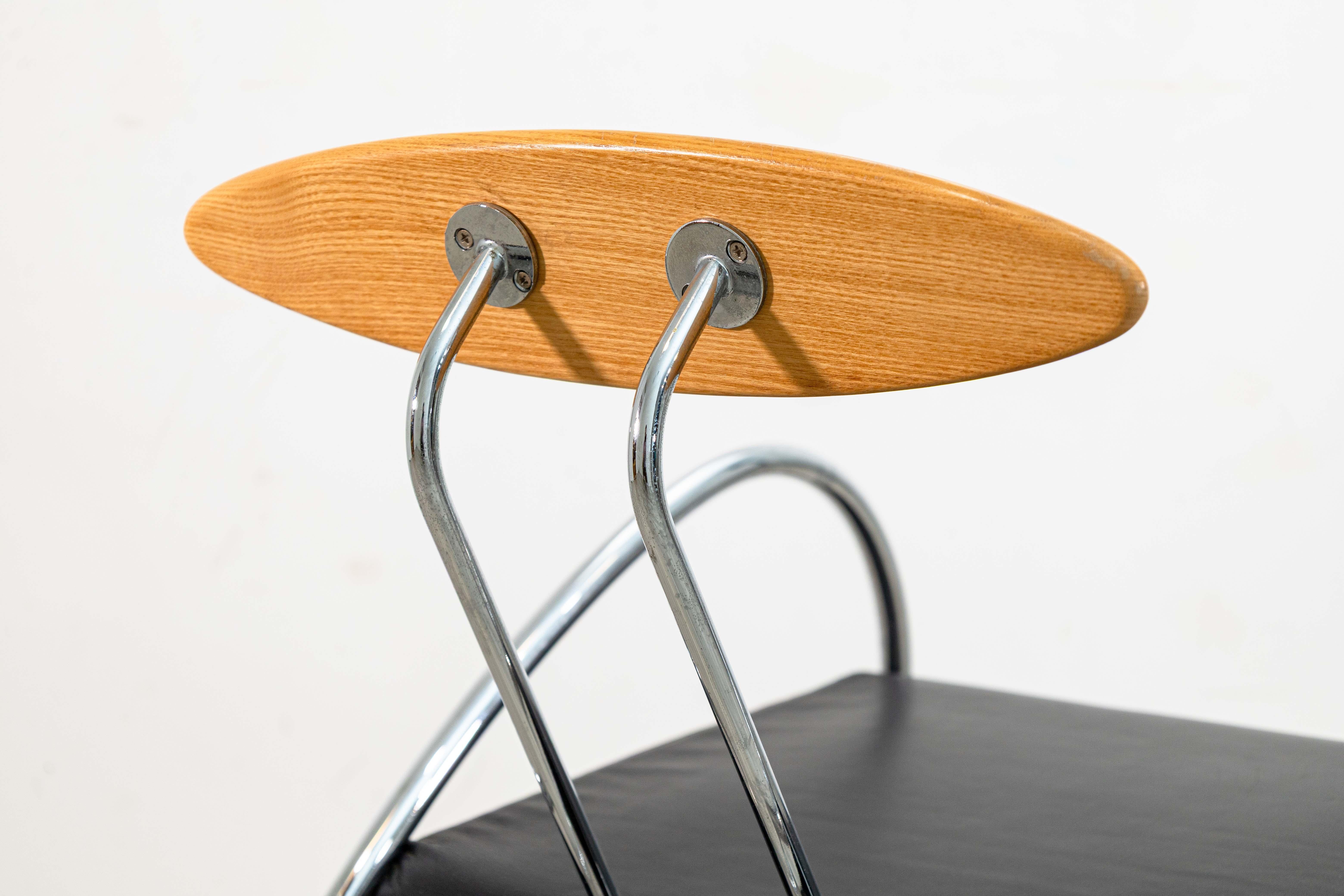Velox Chair by Massimo Iosa Ghini Postmodern 1980s Italian Accent Armchair 1