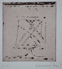 Velu Vishwanadhan - Untitled 3. Limited Edition Abstract Etching Untitled 3. Limited Edition Abstract Etching