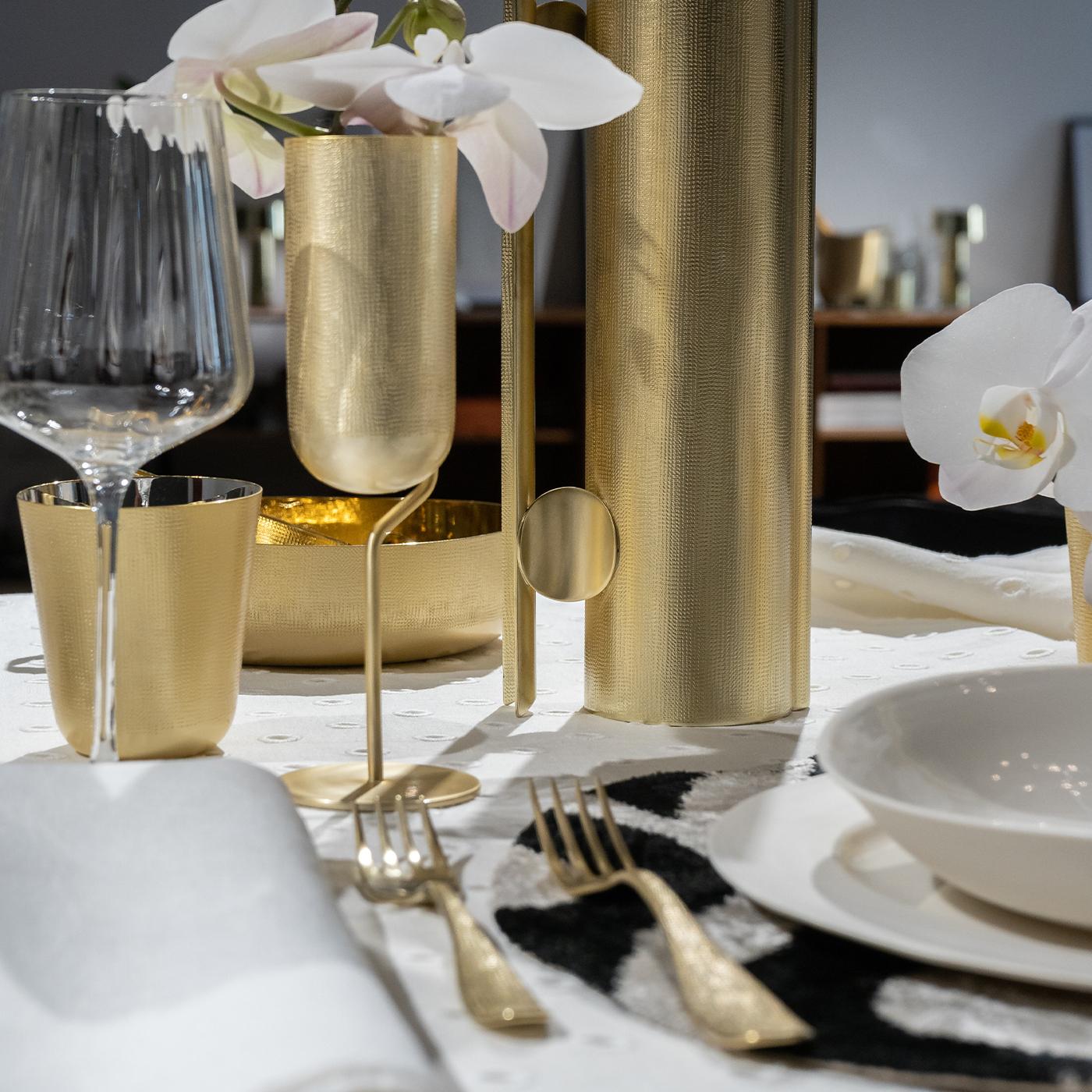 Flauta terciopelo 1 bañada en oro de Zanetto en Nuevo estado para la venta en Milan, IT