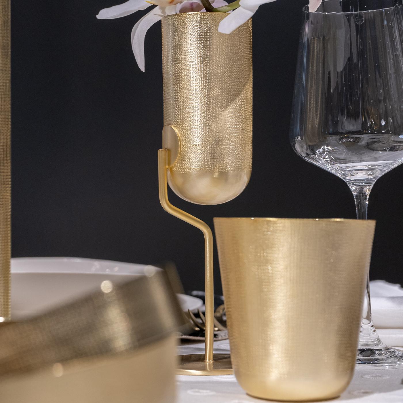 Flauta terciopelo 1 bañada en oro de Zanetto Latón en venta