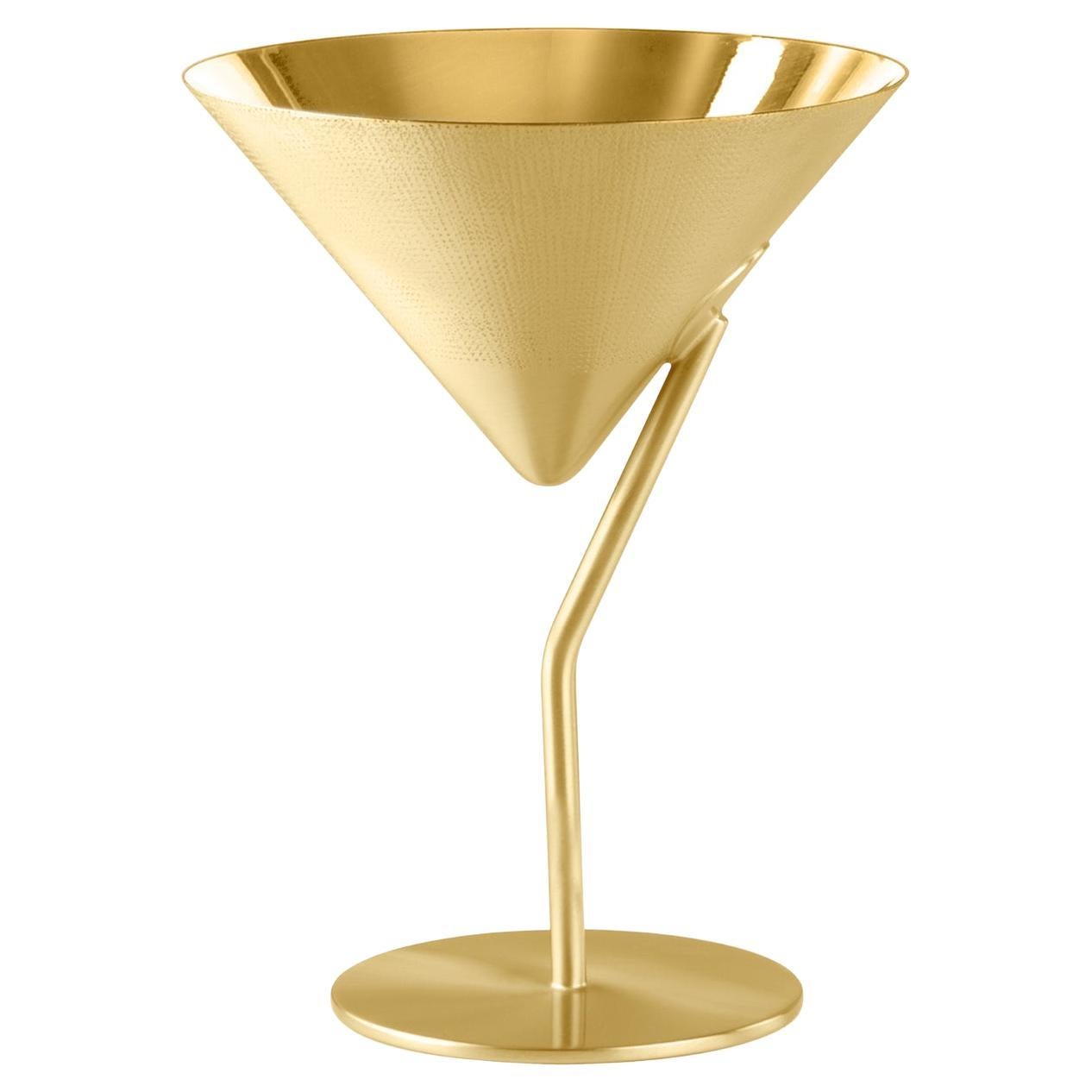 Velvet 1 Copa de Martini bañada en oro de Zanetto