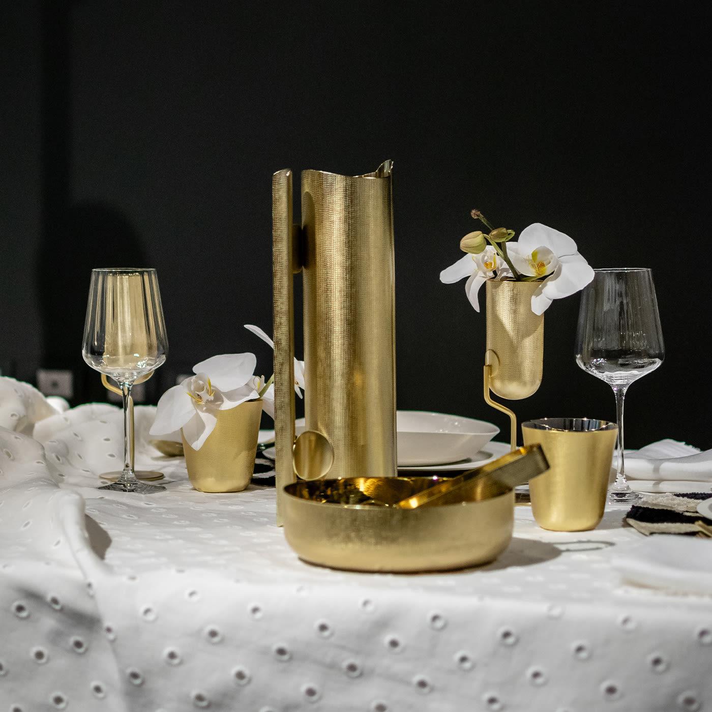 Corbeille à pain en laiton doré Velvet 1 lumière en vente 2