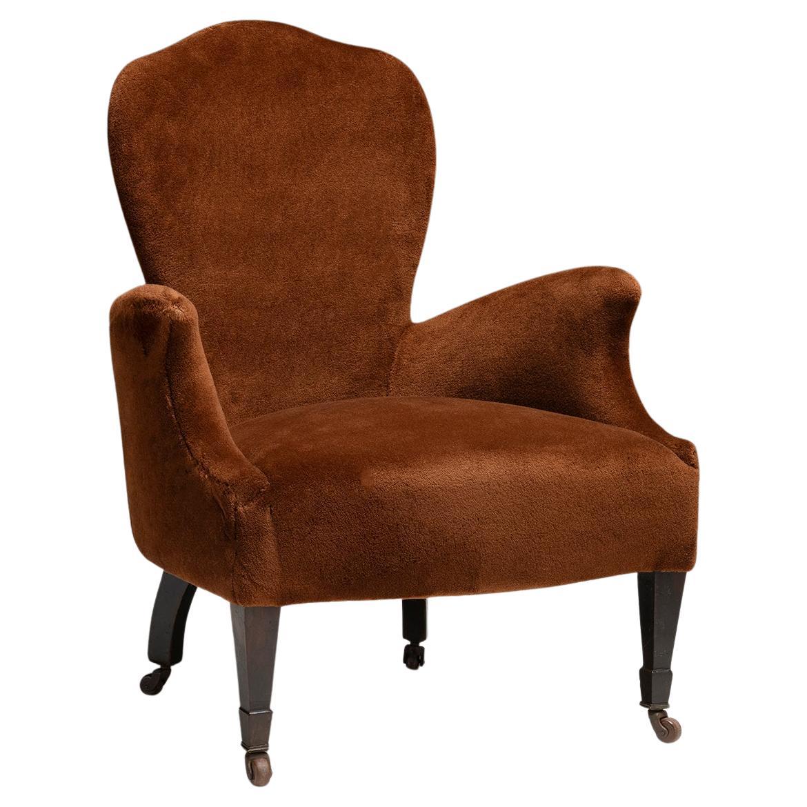 Samt-Sessel Frankreich, 1900 im Angebot