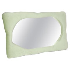 Velvet Biomorphic Mirror in Mint Green by Brandi Howe, REP by Tuleste Factory