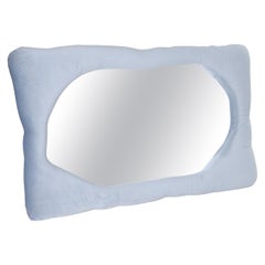 Velvet Biomorphic Mirror in Slate Blue by Brandi Howe, REP by Tuleste Factory