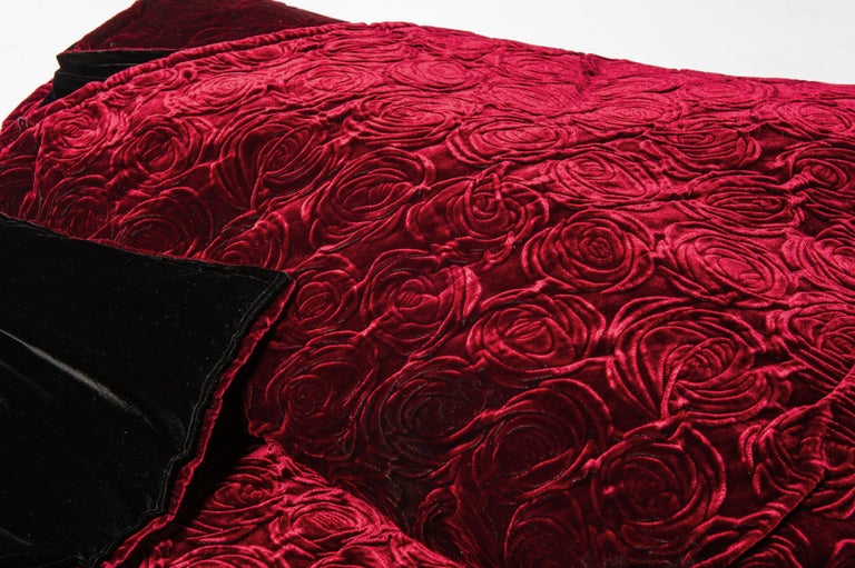 Velvet Swell Blanket with Purple Roses For Sale at 1stDibs purple