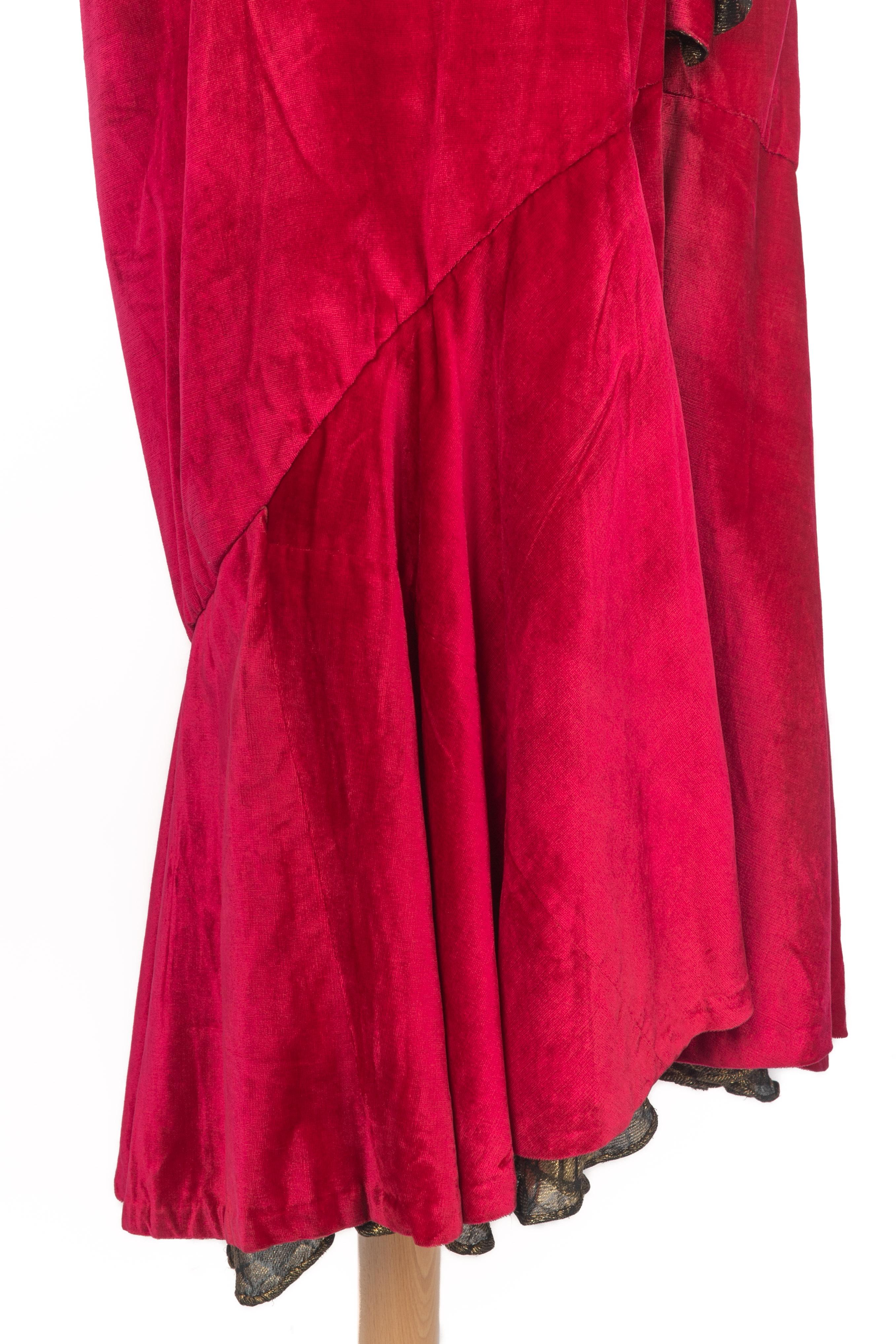 Cappotto a mantella in velluto anni '20 in vendita 3