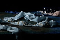 18K Fairmined Gold, Canadamark Diamonds on Silk Velvet, Handmade, Velvet Choker