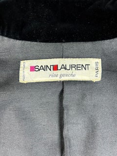 Velvet coat by Yves Saint Laurent Rive Gauche - Ballets Russes Opera collection