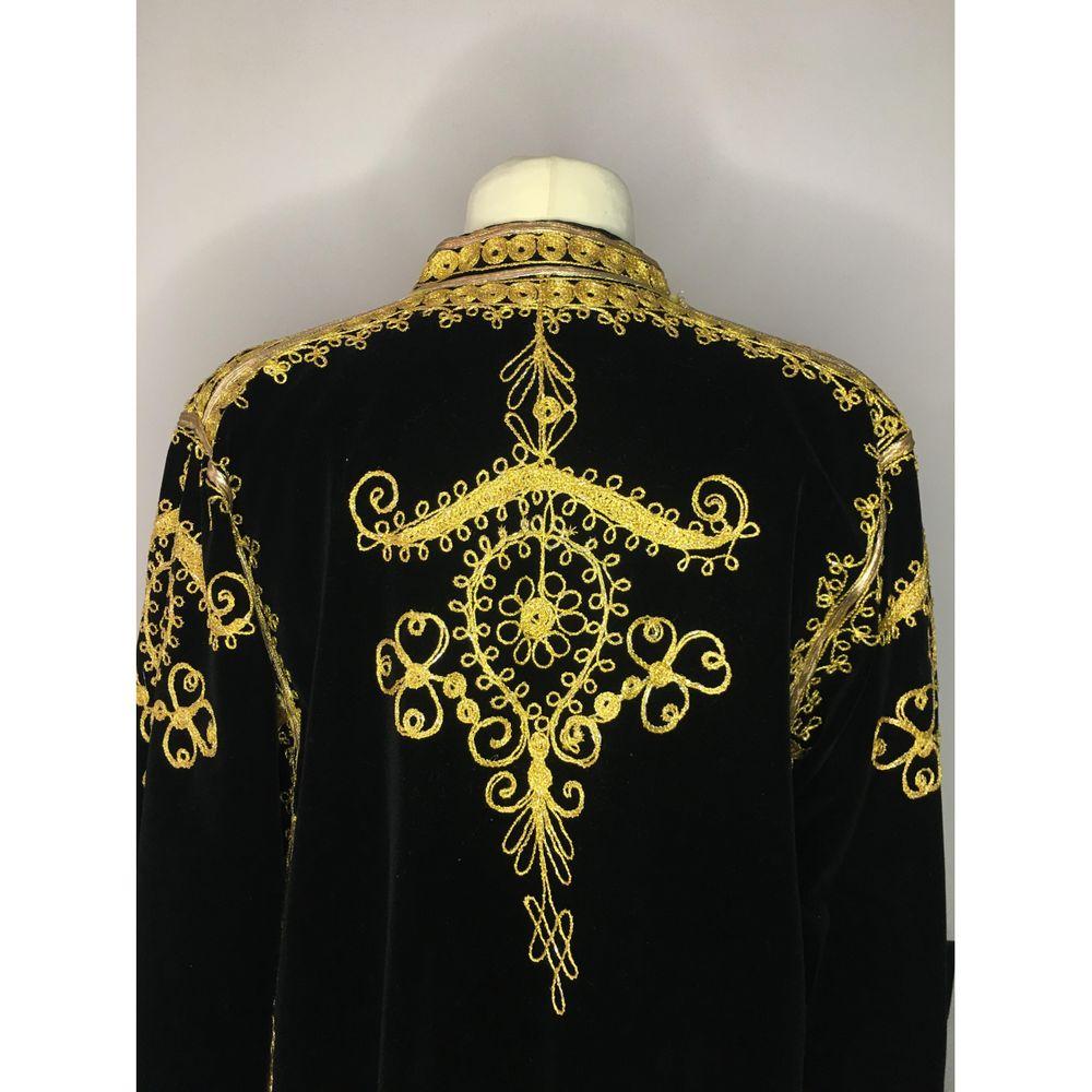 Velvet Coat in Black In Good Condition In Carnate, IT