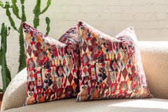 Velvet Collage Throw Pillows by Nicholas Wolfe