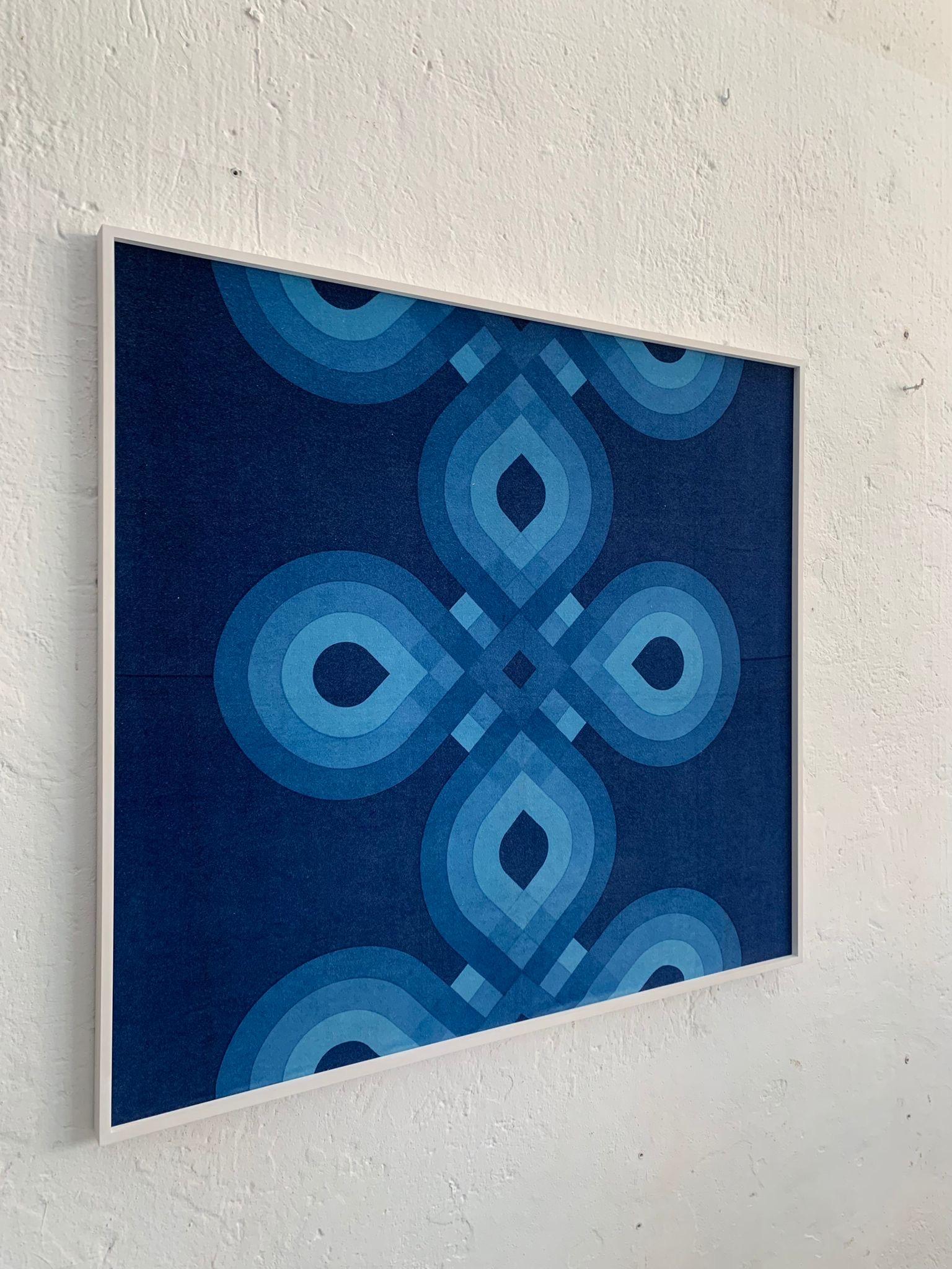 Mid-Century moderno Velvet decorative panel by Gaetano Pesce 