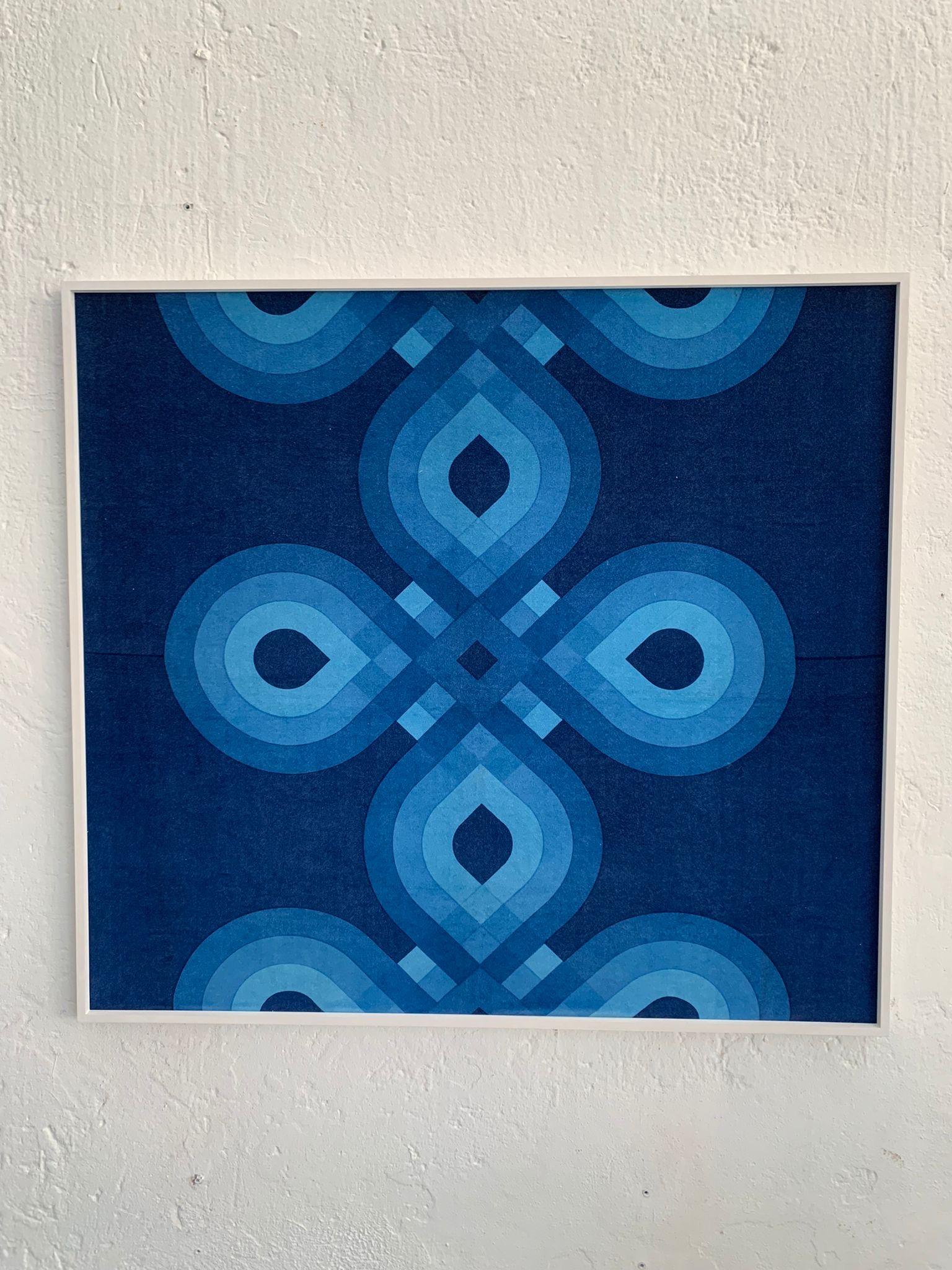 Italian Velvet decorative panel by Gaetano Pesce 