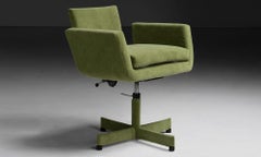 Velvet Desk Chair, Denmark 1950