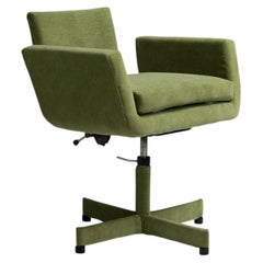 Velvet Desk Chair, Denmark 1950