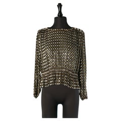 Top aus Samt mit Devoré- und Lurex-Effekt VALENTINO BOUTIQUE
