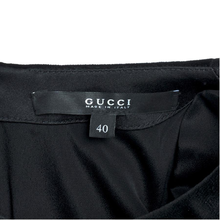 Gucci Velvet dress size 40 In Excellent Condition For Sale In Gazzaniga (BG), IT