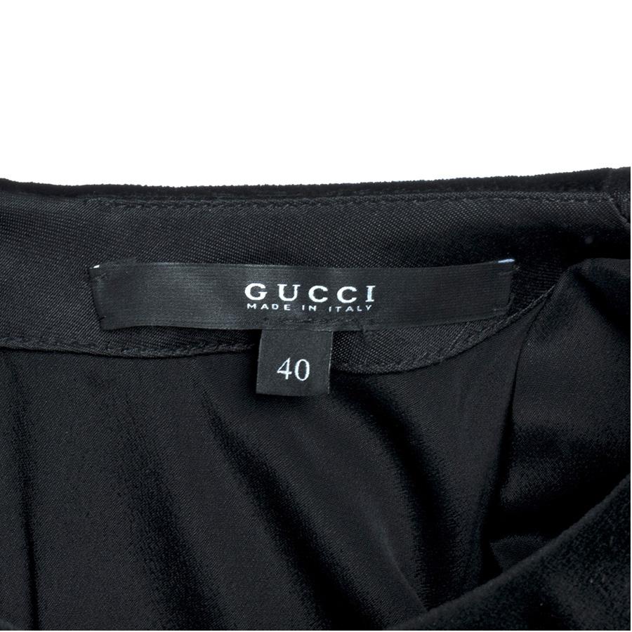Vestido de terciopelo Gucci talla 40 en Excelente estado para la venta en Gazzaniga (BG), IT