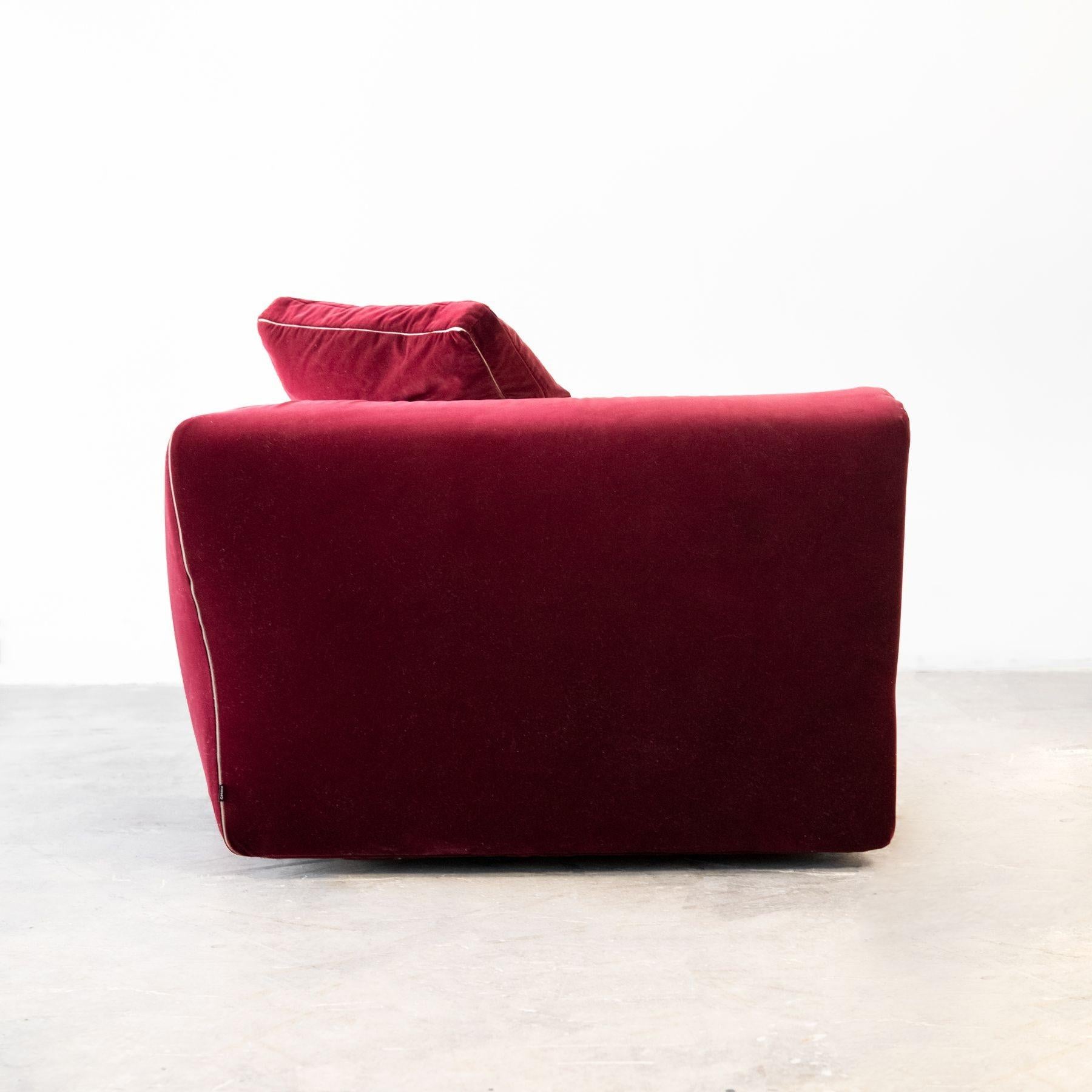 Velvet 'Dress-Up' Sectional Sofa Designed by Rodolfo Dordoni for Cassina For Sale 6