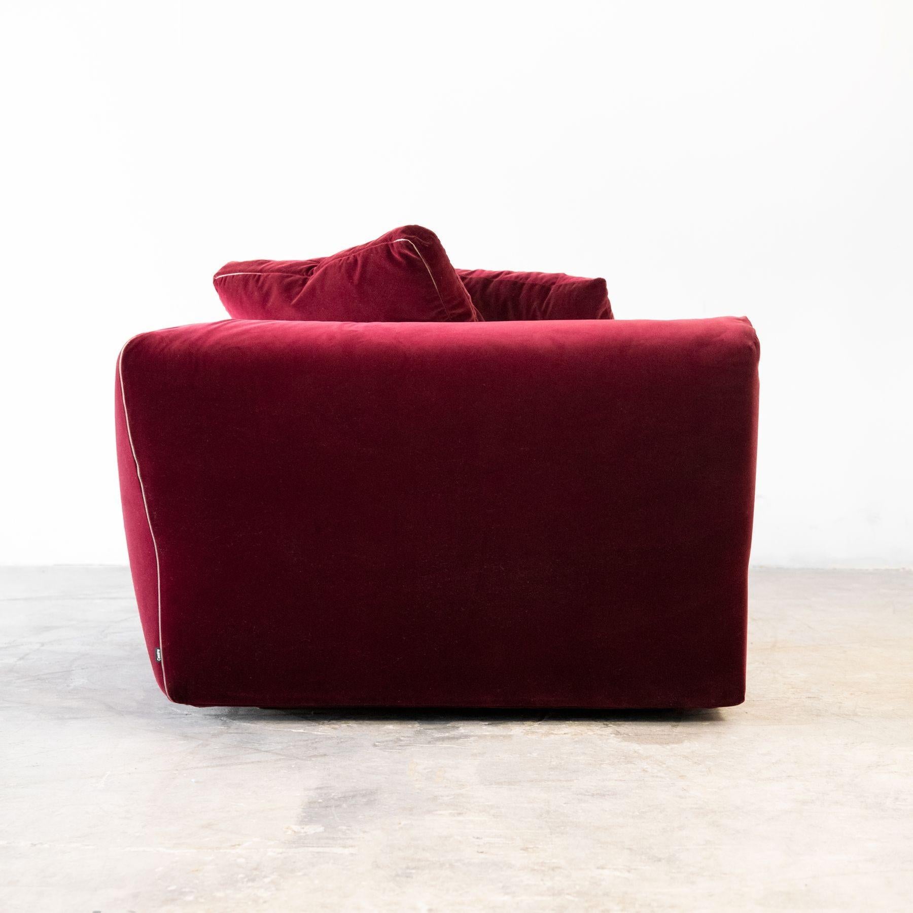 Velvet 'Dress-Up' Sectional Sofa Designed by Rodolfo Dordoni for Cassina For Sale 7