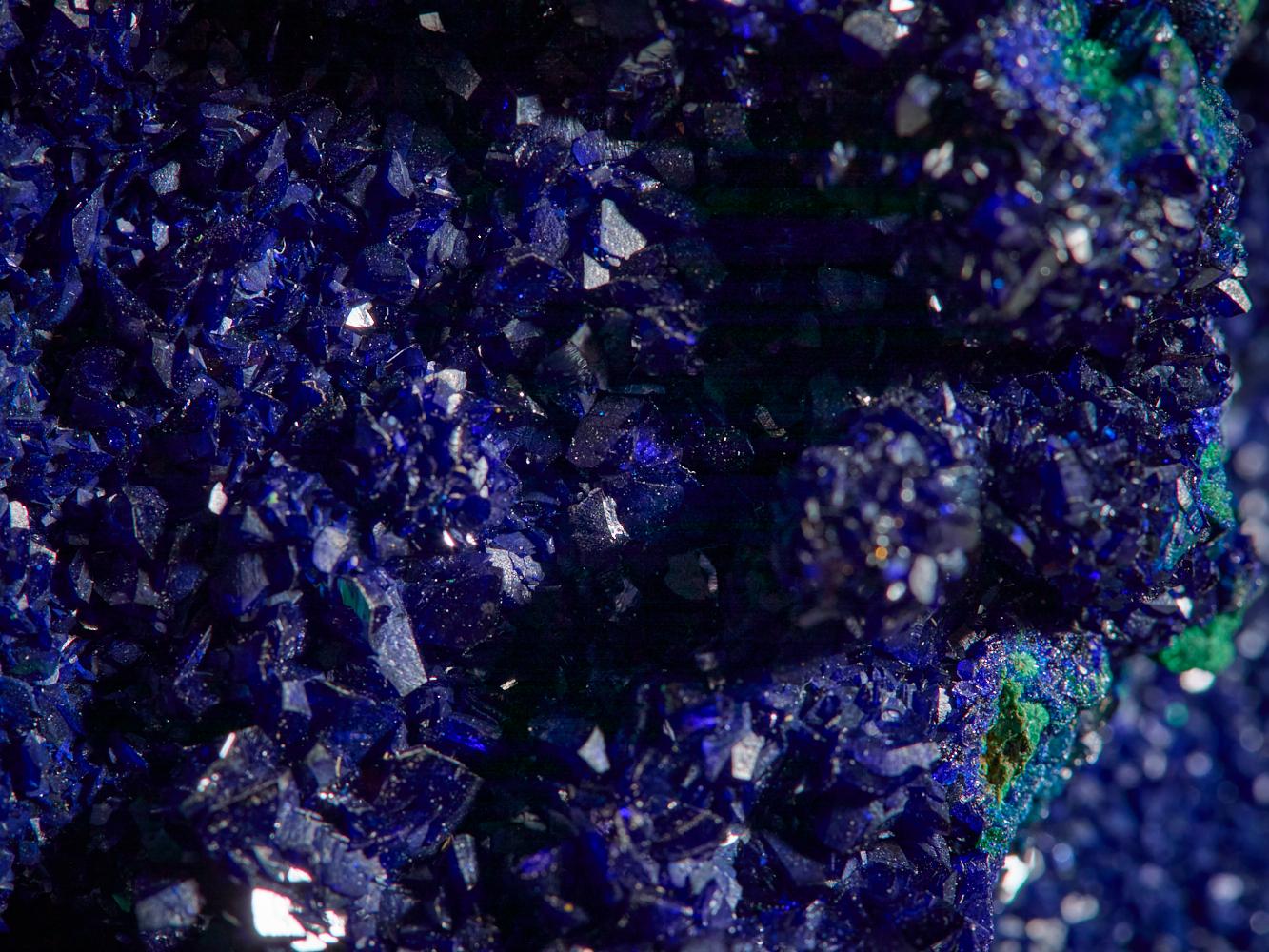 Fusione vellutata di azzurrite e malachite in vendita 11