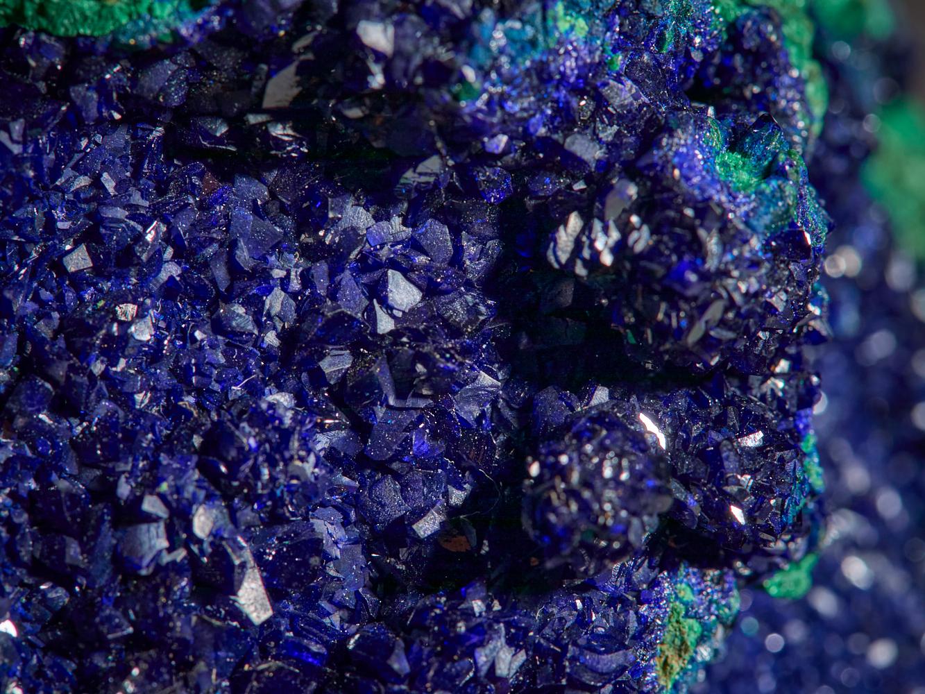 Fusione vellutata di azzurrite e malachite in vendita 12