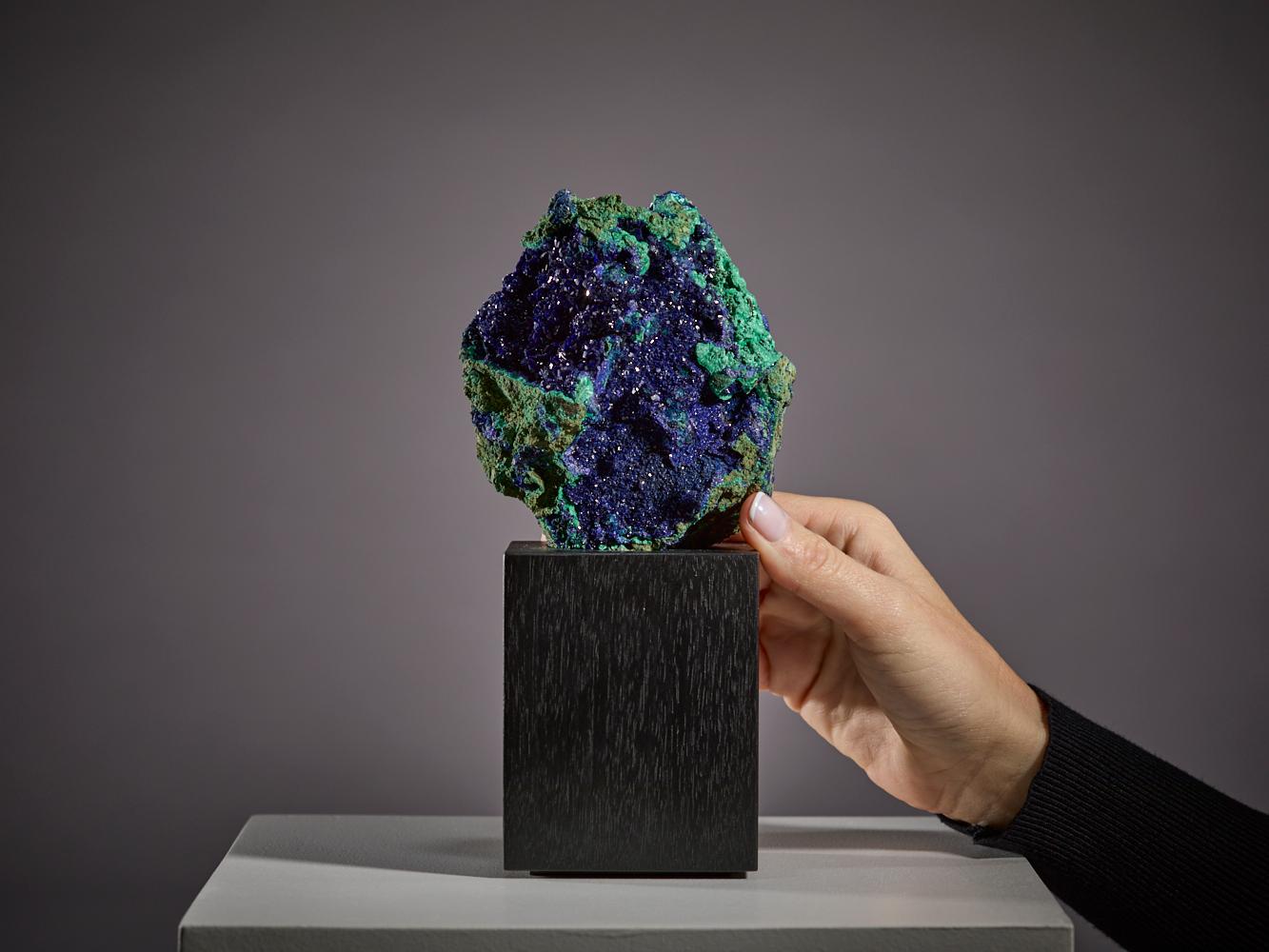 Cinese Fusione vellutata di azzurrite e malachite in vendita