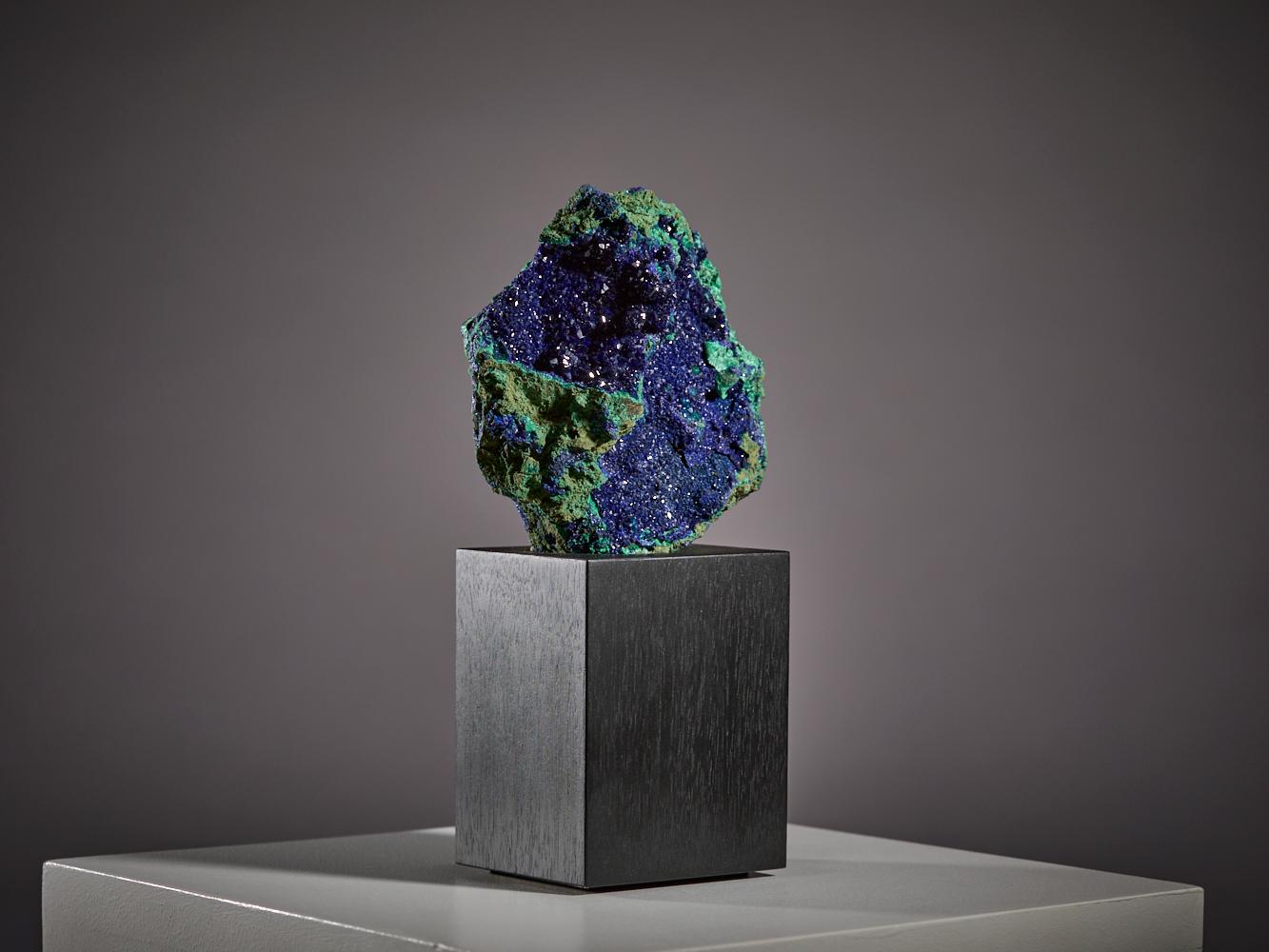 Fusione vellutata di azzurrite e malachite in vendita 1