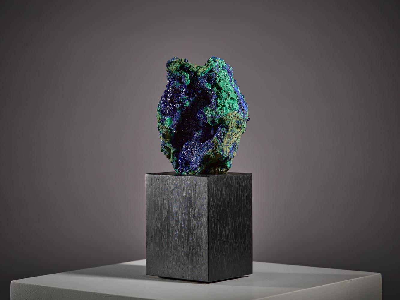 Fusione vellutata di azzurrite e malachite in vendita 2