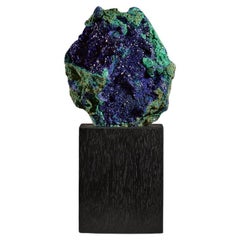 Fusione vellutata di azzurrite e malachite