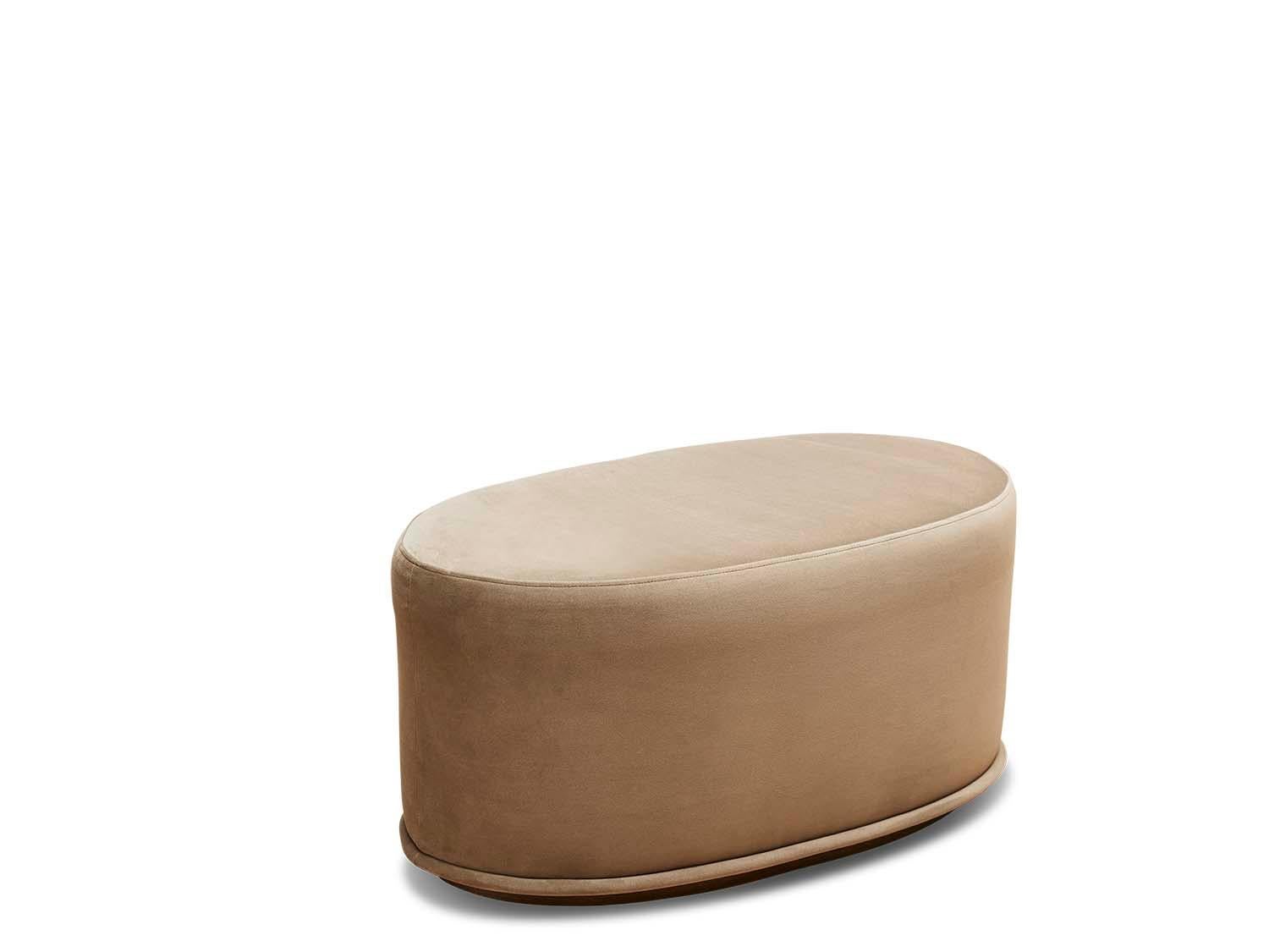 Contemporary Velvet Huxley Swivel Chair and Ottoman by Lawson-Fenning
