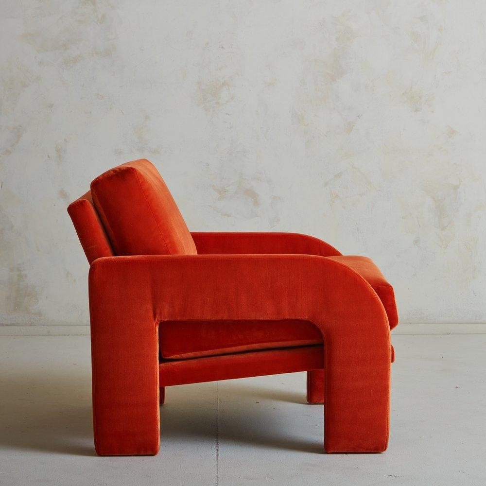 American Velvet Lounge Chair by Adrian Pearsall for Comfort Designs, 1970s