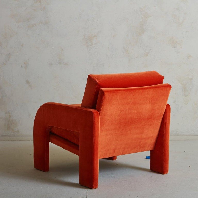 Velvet Lounge Chair by Adrian Pearsall for Comfort Designs, 1970s For ...