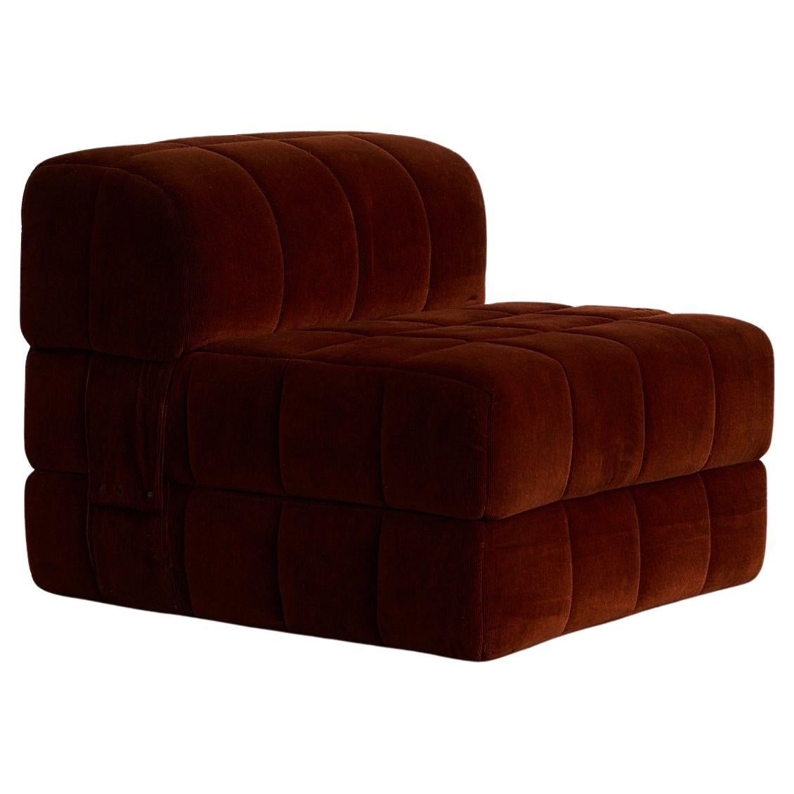 Velvet Lounge Chair / Single Bed in vendita
