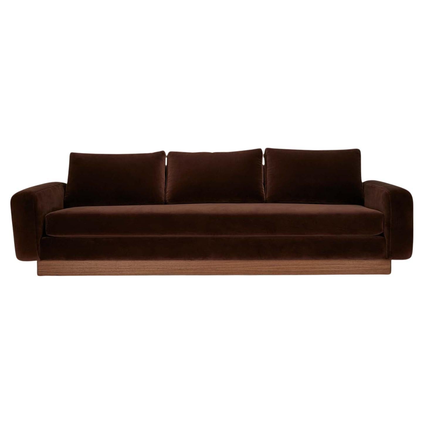 Velvet Mesa Sofa by Lawson-Fenning For Sale