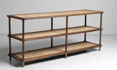 Velvet & Oak Drapers Table, France circa 1900