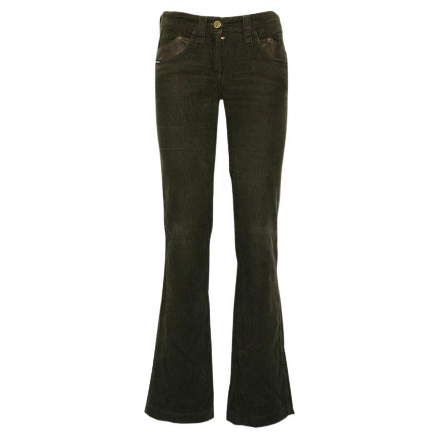 DOLCE and GABBANA Suede Patchwork Pants at 1stDibs
