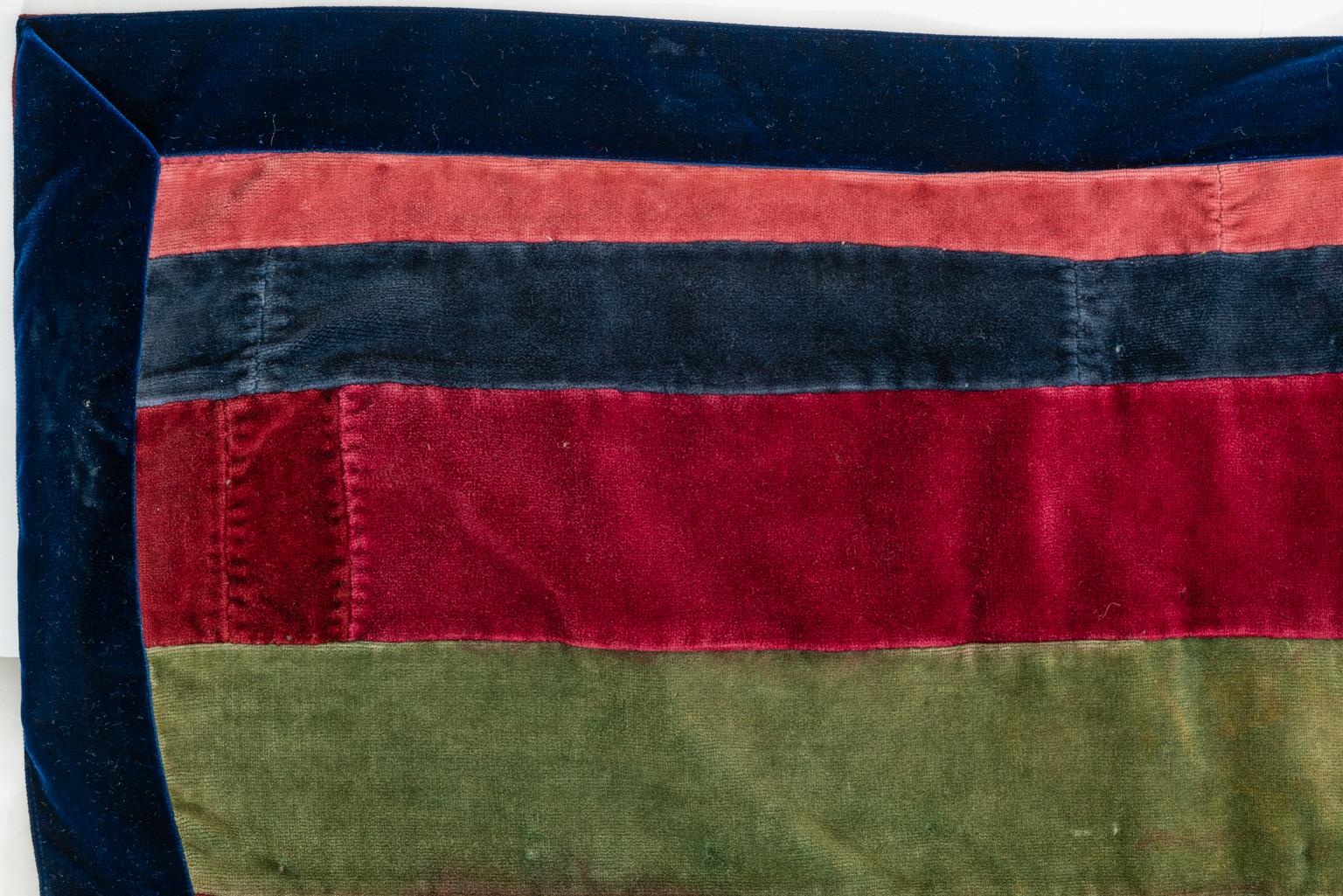 American Velvet Patch Vintage Quilt from California
