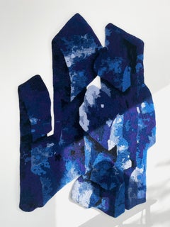 Velvet Realities Blue Rug by Sven Jansse