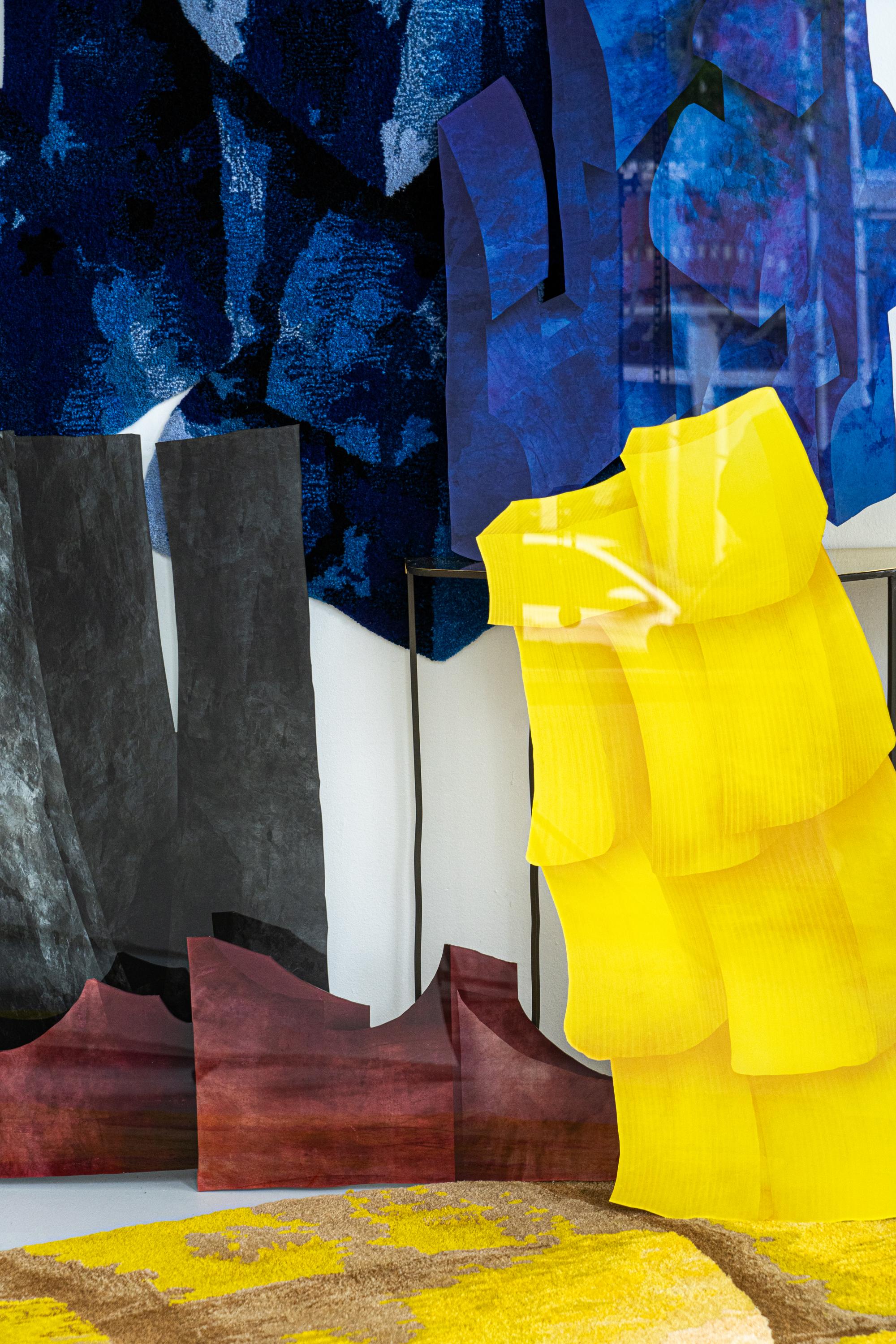 Realidades de terciopelo Escultura de pared verde de  Sven Jansse en venta 1