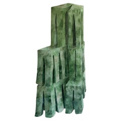 Velvet Realities Green Wall Sculpture by  Sven Jansse